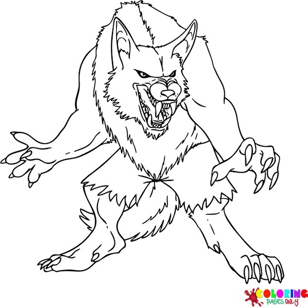 Werewolf Coloring Pages