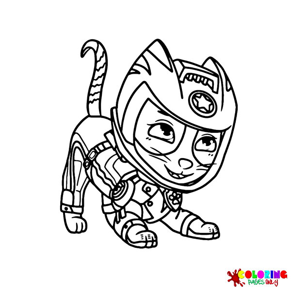 Wild Cat Paw Patrol Coloring Pages