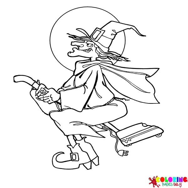 43 Free Printable Witch Coloring Pages