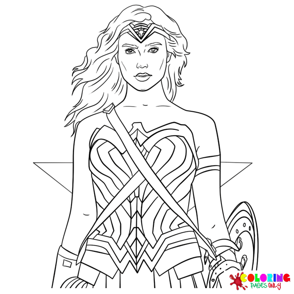 Wonder Woman Kleurplaten