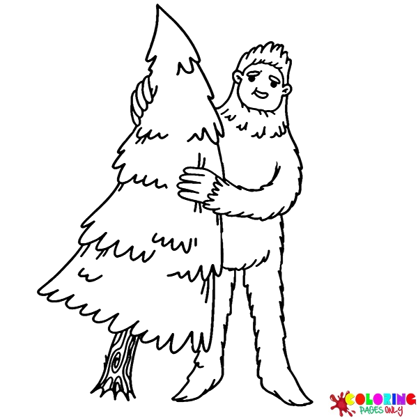 Yeti Coloring Pages