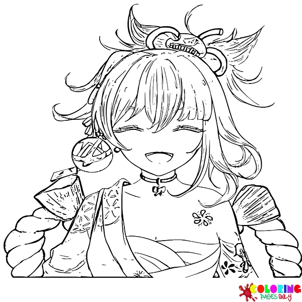 Yoimiya Coloring Pages