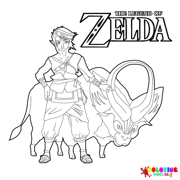 Zelda para colorir