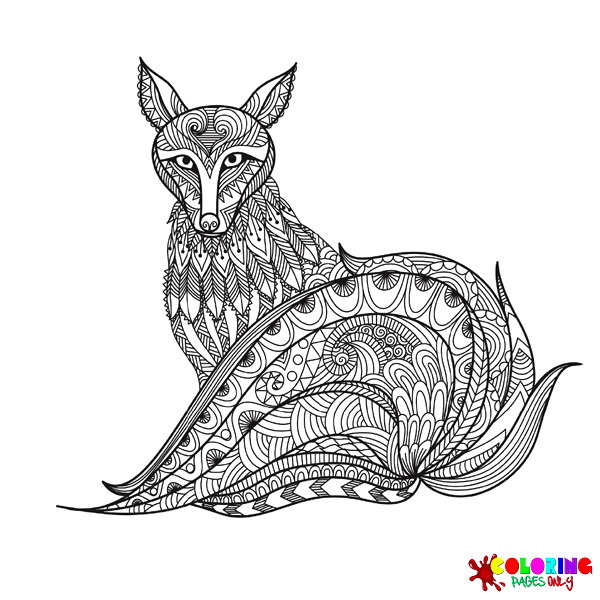 Coloriages d'animaux Zentangle