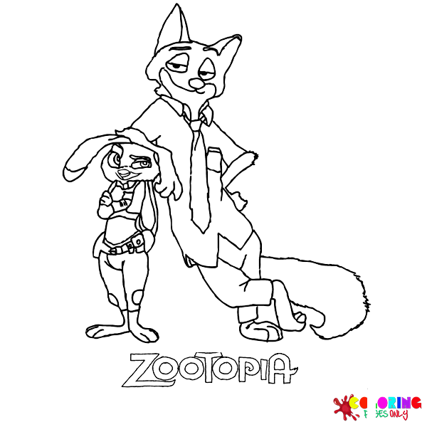 Desenhos para Colorir Zootopia