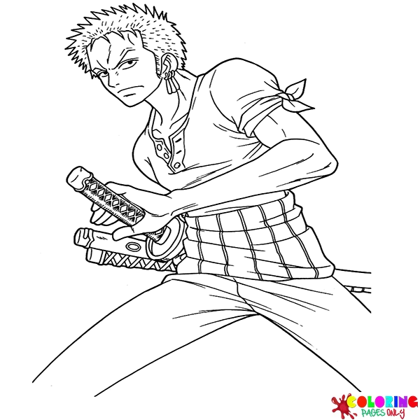 Desenhos para colorir Roronoa Zoro