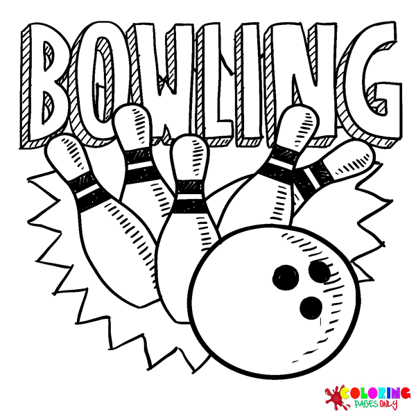 Disegni da colorare di bowling