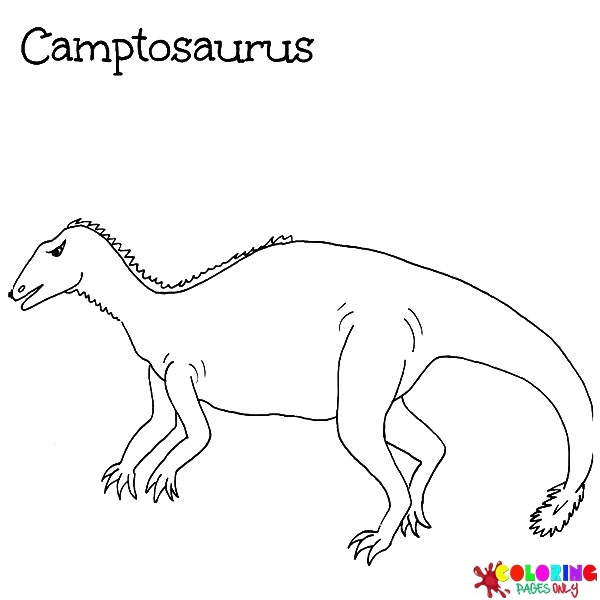 Páginas para colorir de camptossauro