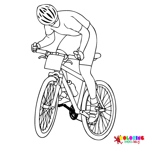 Cycling Coloring Pages