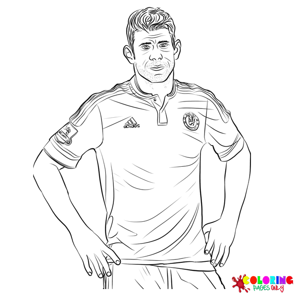 Diego Costa Coloring Pages