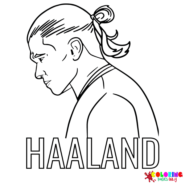 Erling Haaland Coloring Pages