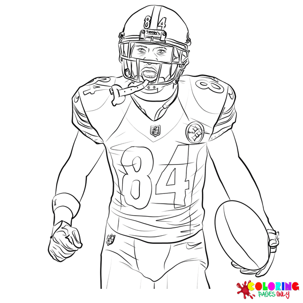 Football Player Coloring Pages