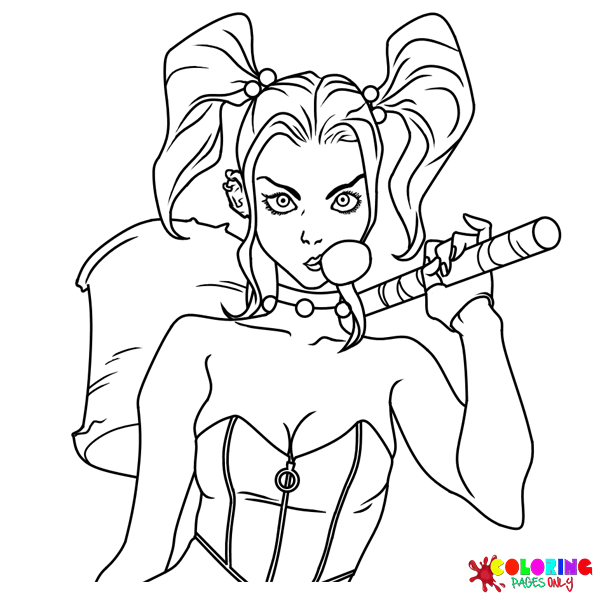 Coloriage Harley Quinn