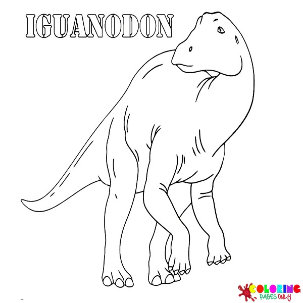 Coloriages Iguanodon