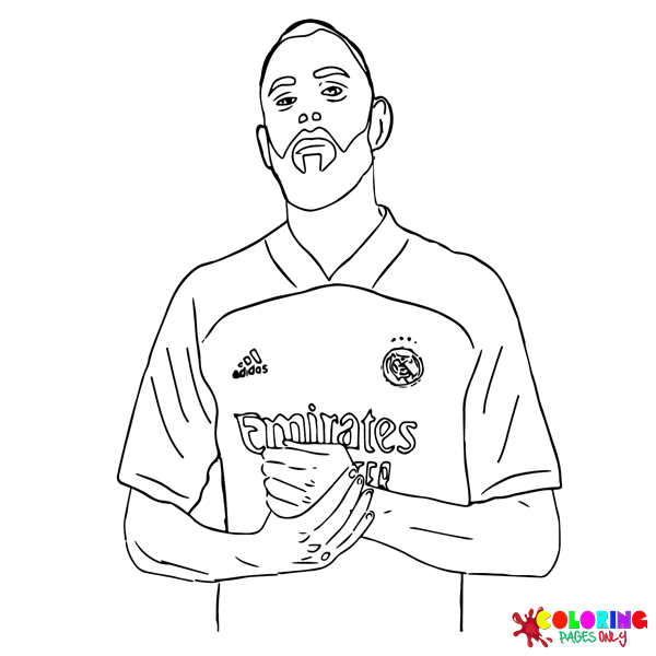 Karim Benzema Coloring Pages