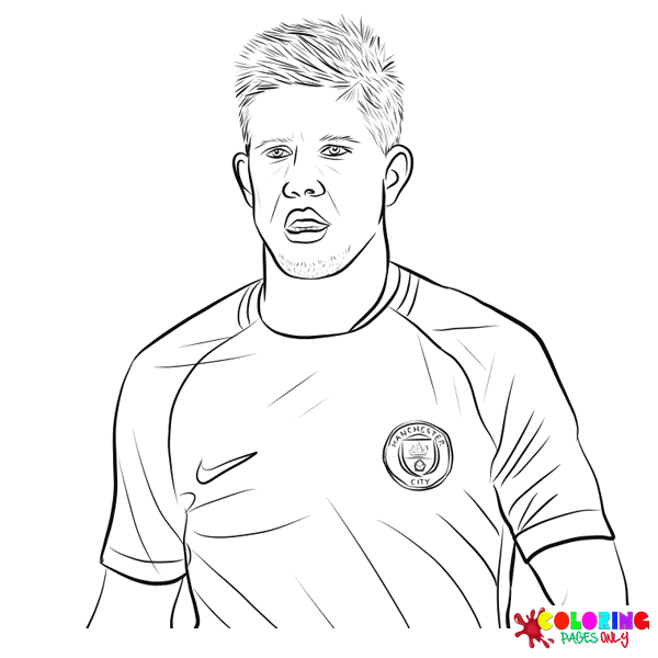 Kevin De Bruyne Coloring Pages