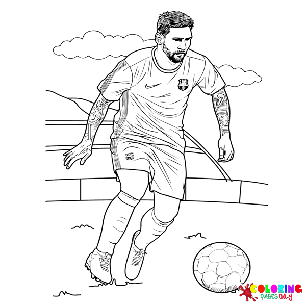 Desenhos para colorir de Lionel Messi