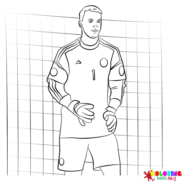 Desenhos Manuel Neuer para Colorir