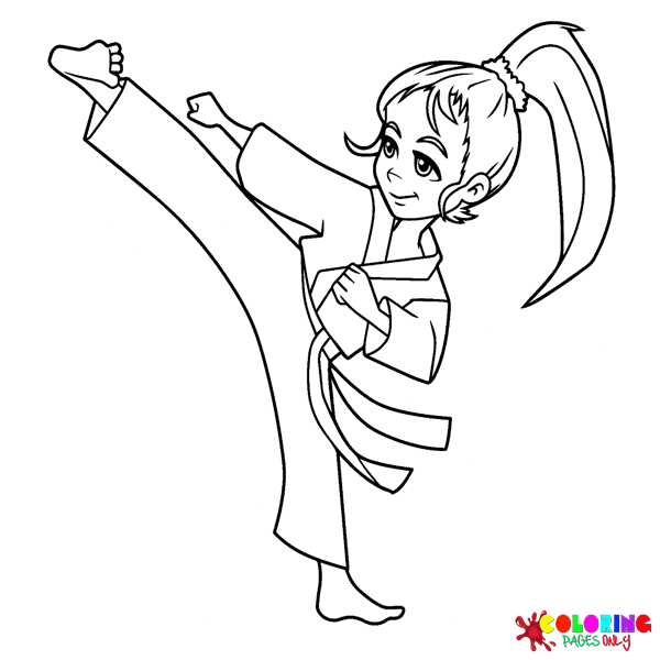 Martial Arts Coloring Pages