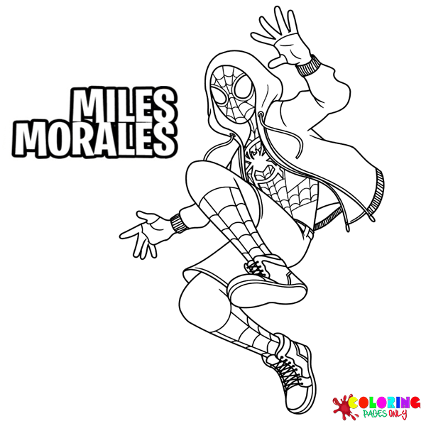 Desenhos para colorir de Miles Morales