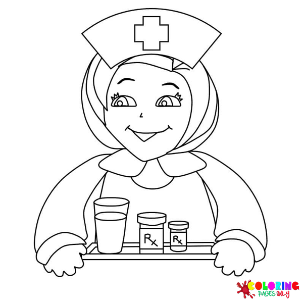 Desenhos de enfermeira para colorir