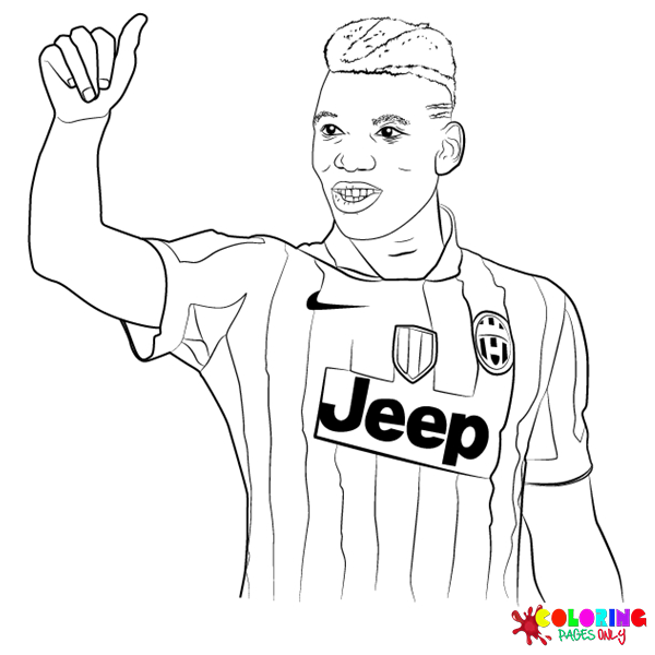 Paul Pogba Coloring Pages