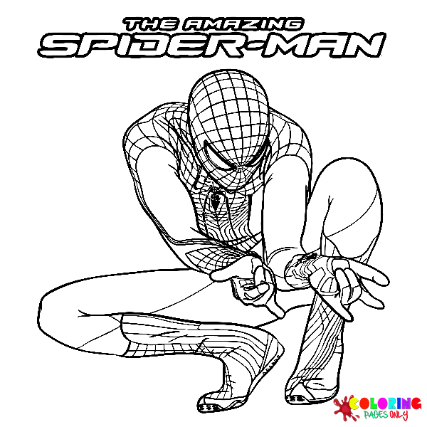 Spiderman Kleurplaten