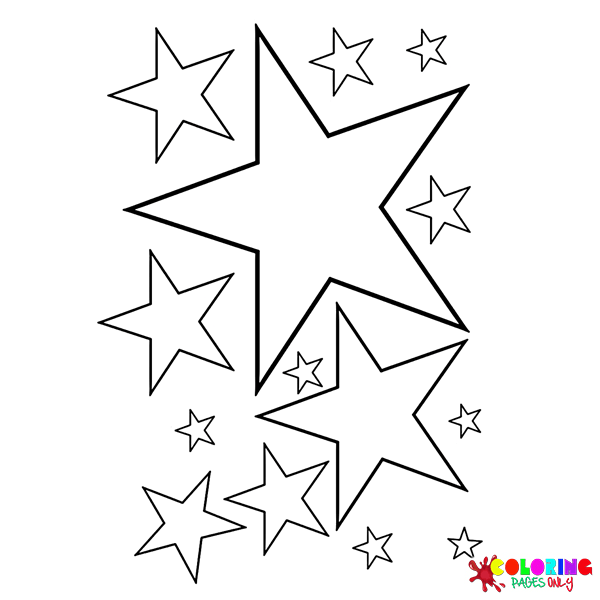Dibujos de estrellas para colorear