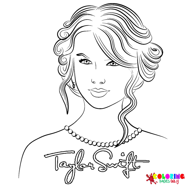 Desenhos para colorir de Taylor Swift