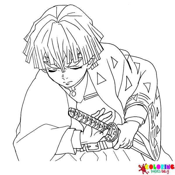 Zenitsu Coloring Pages