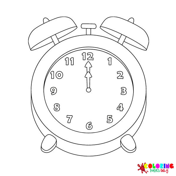 Alarm Clock Coloring Pages