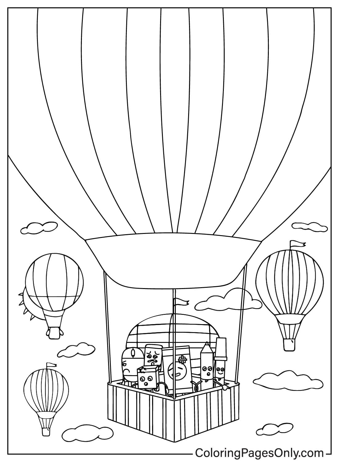 Battle for Dream Island Coloring Page Free Printable from Battle for Dream Island
