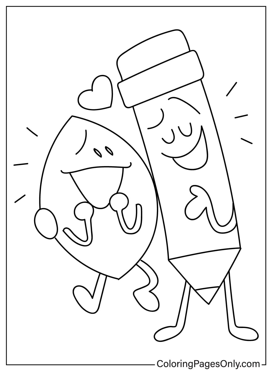 Battle for Dream Island Free Coloring Page from Battle for Dream Island