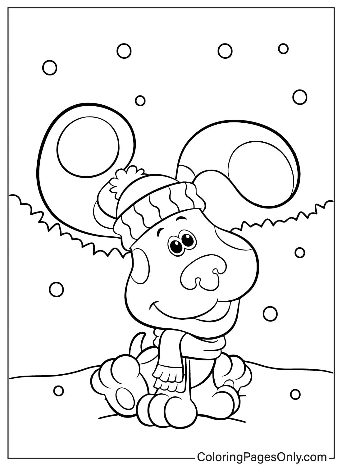 Blue Coloring Pages to for Kids from Blue's Clues
