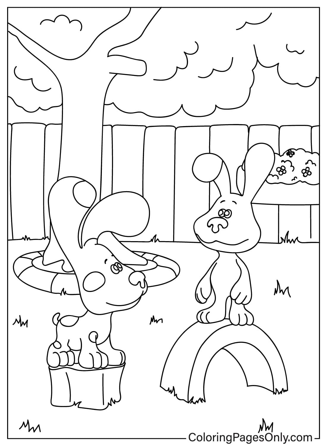Blue’s Clues Coloring Page JPG
