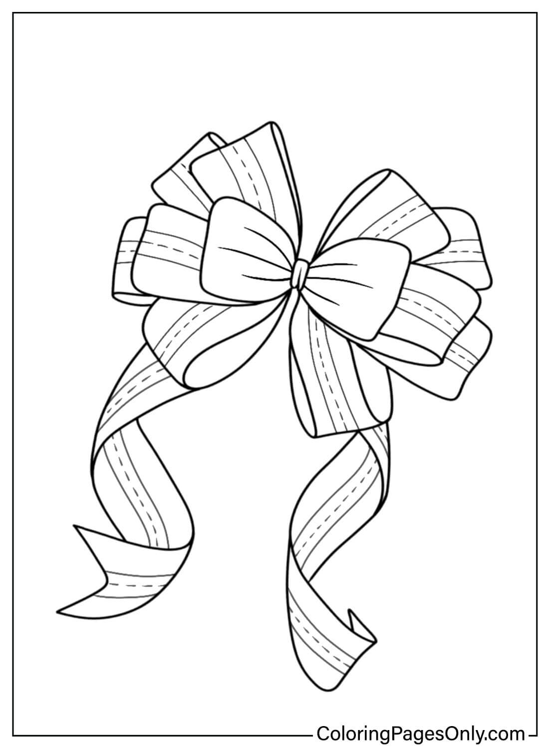 Bow Coloring Page from Bow