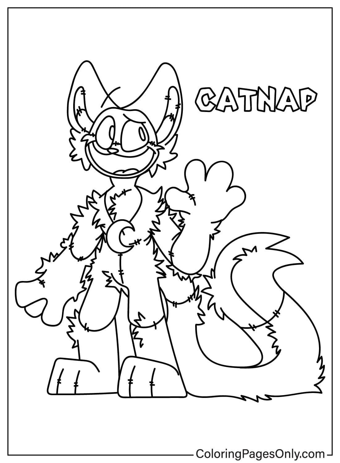 CatNap Coloring Page from CatNap