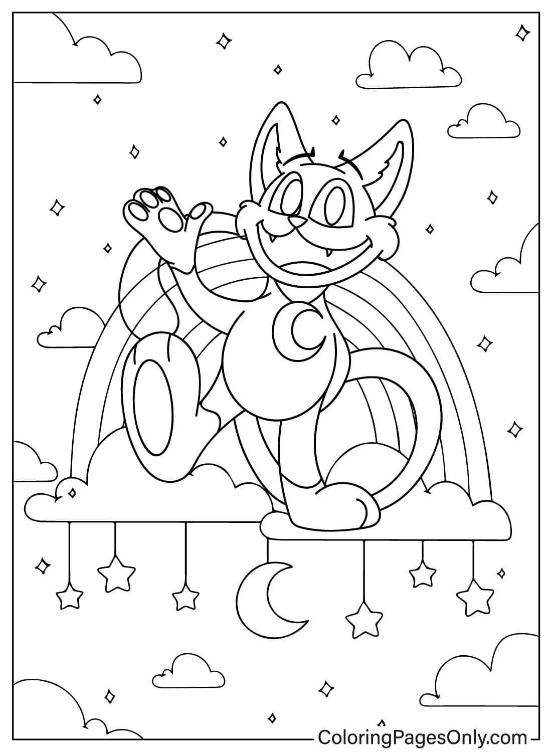 CatNap Coloring Page Free Printable from CatNap