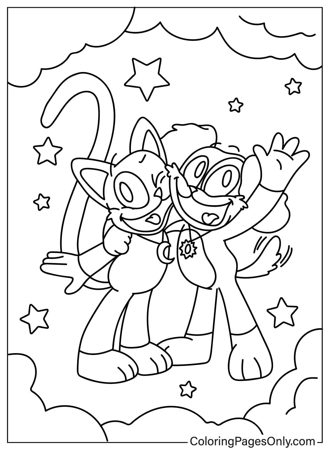 CatNap, DogDay Coloring Page from DogDay