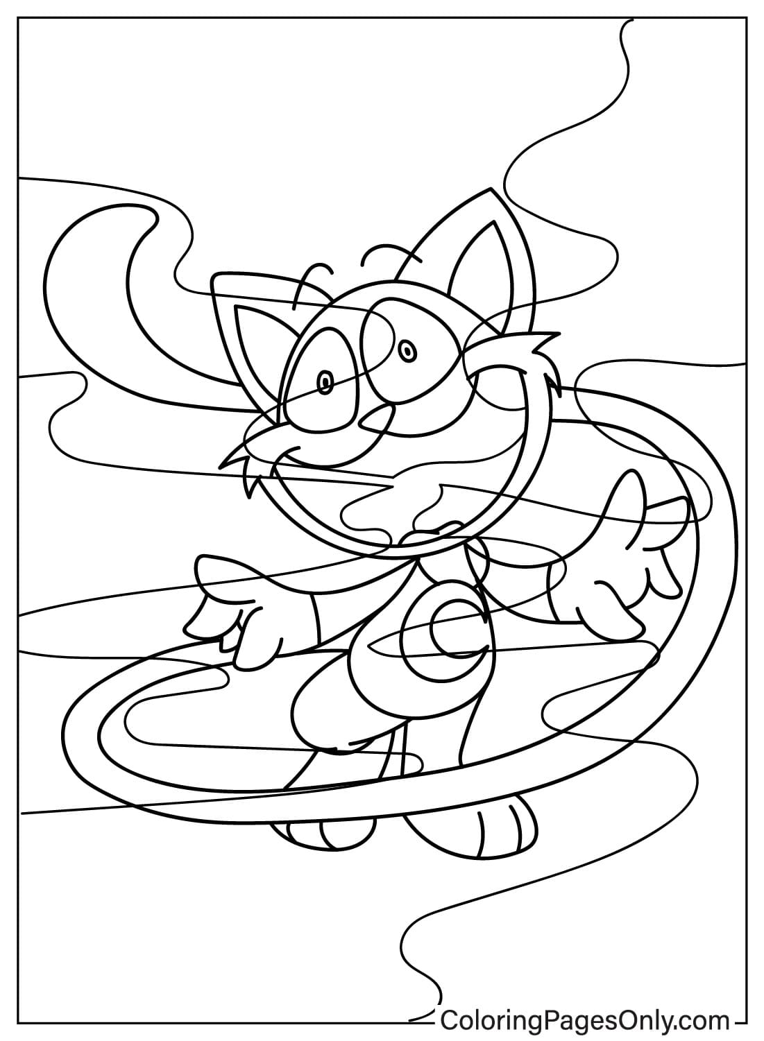 CatNap Free Coloring Page from CatNap