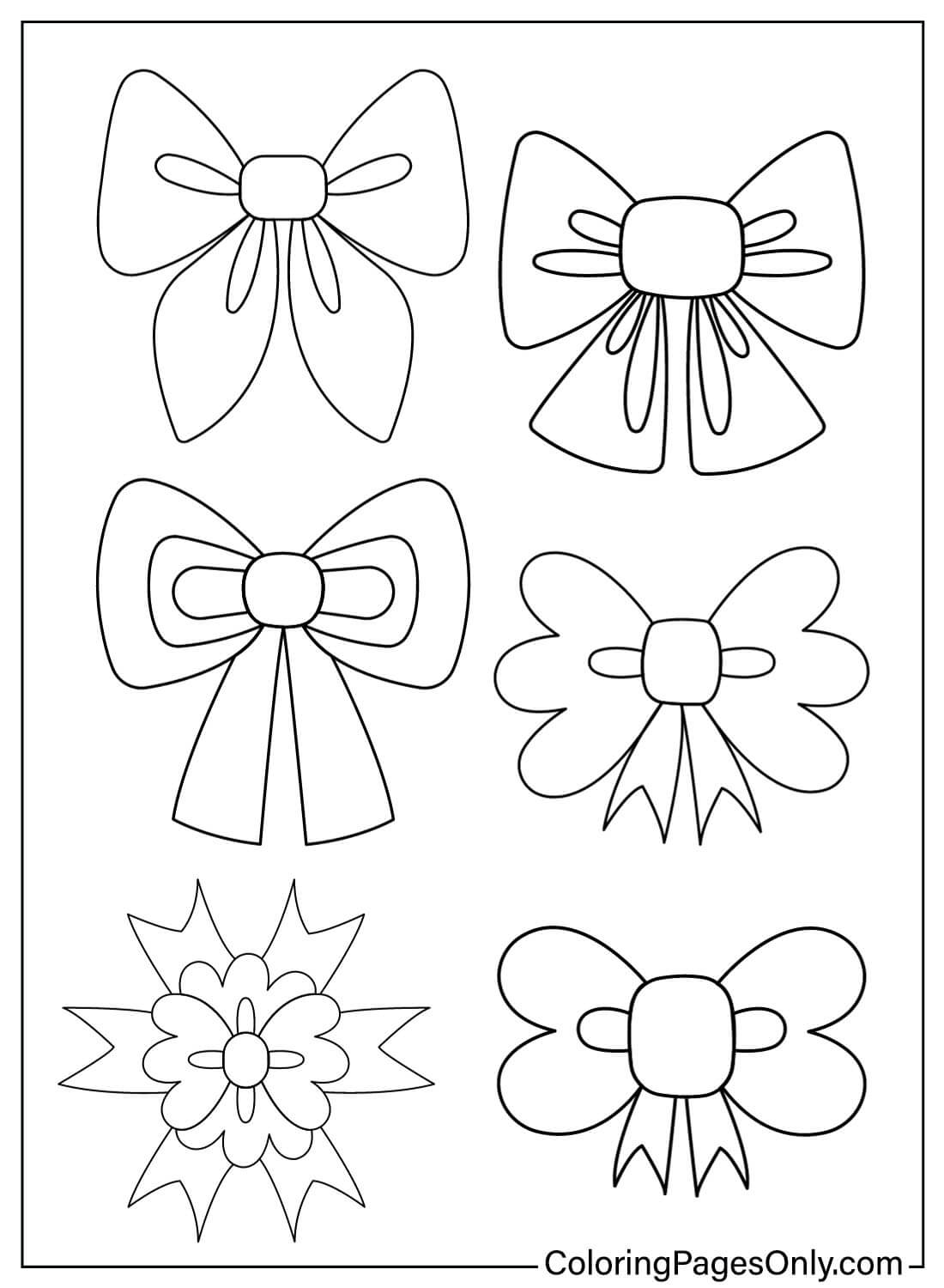 Coloring Book Bow from Bow