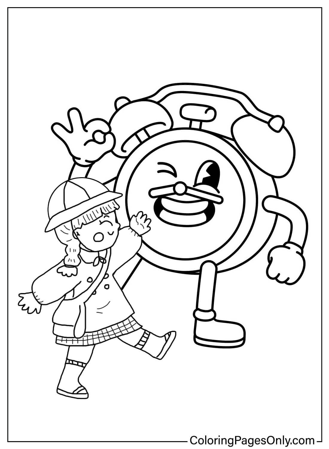 Coloring Page Alarm Clock Free from Alarm Clock