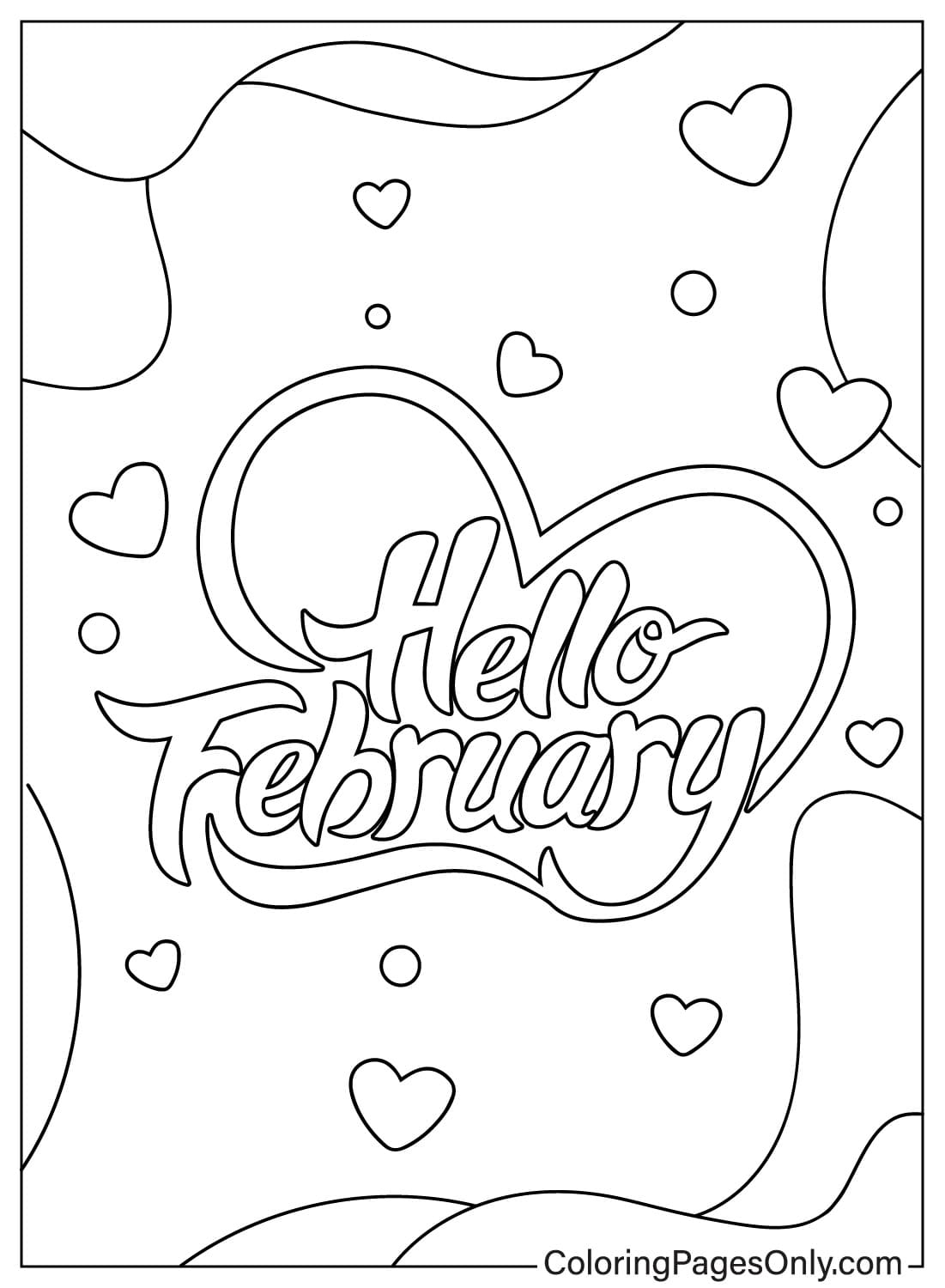 44 Free Printable February 2024 Coloring Pages