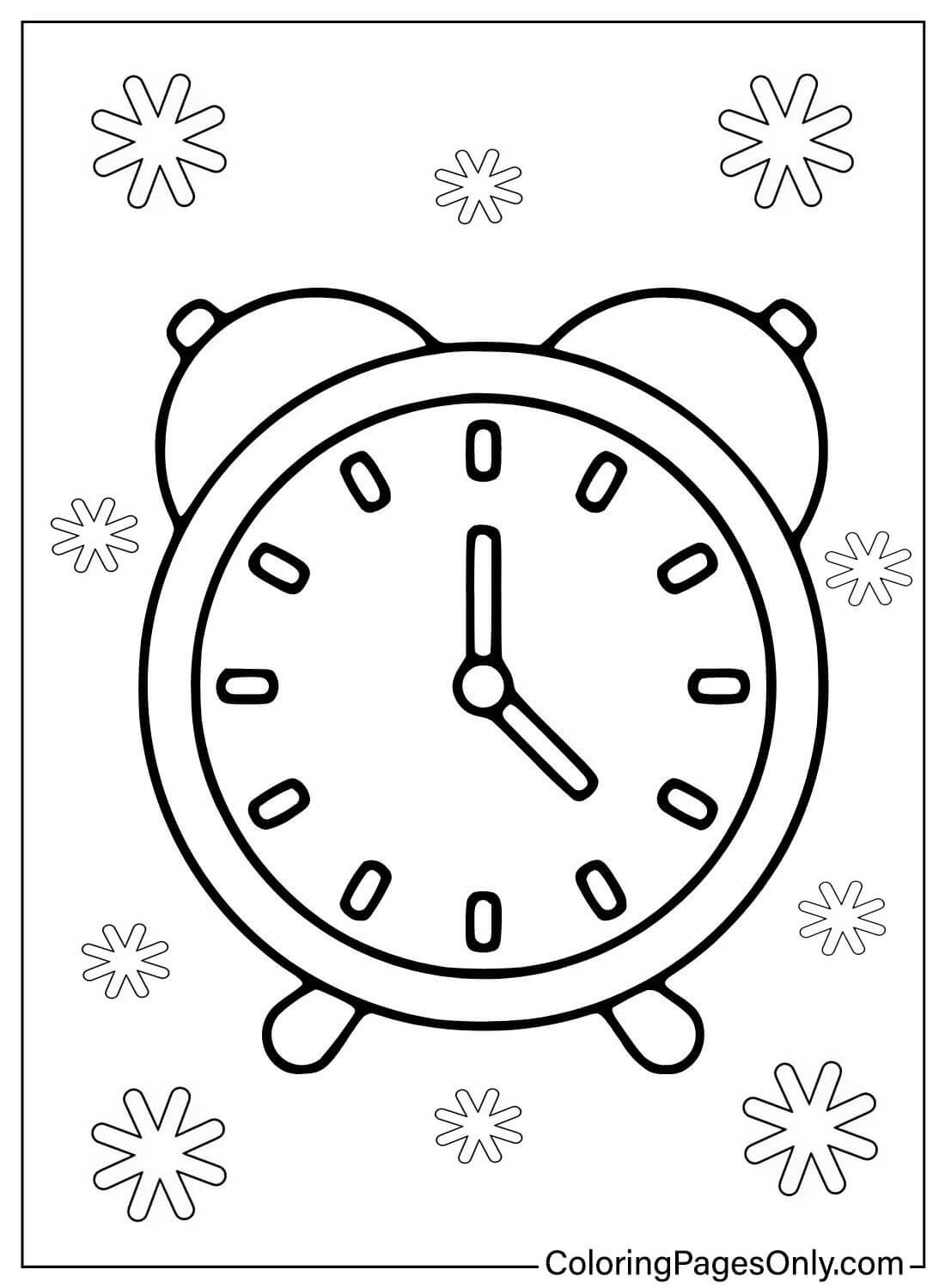 Раскраска Бесплатный будильник из Alarm Clock