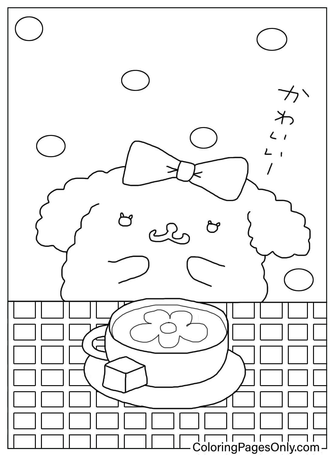 Coloring Page Macaroon Sanrio from Macaroon Sanrio