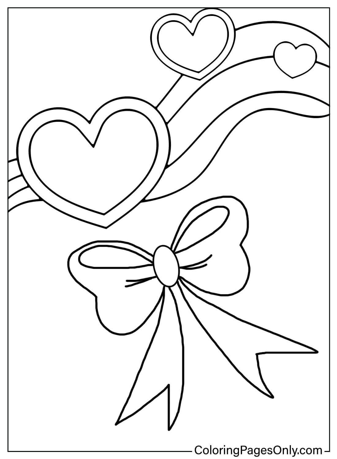 Coloring Pages Bow Free from Bow