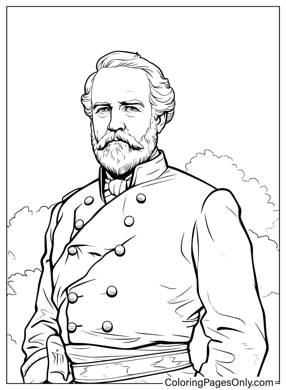 Coloring Sheet Robert E. Lee from Robert E. Lee