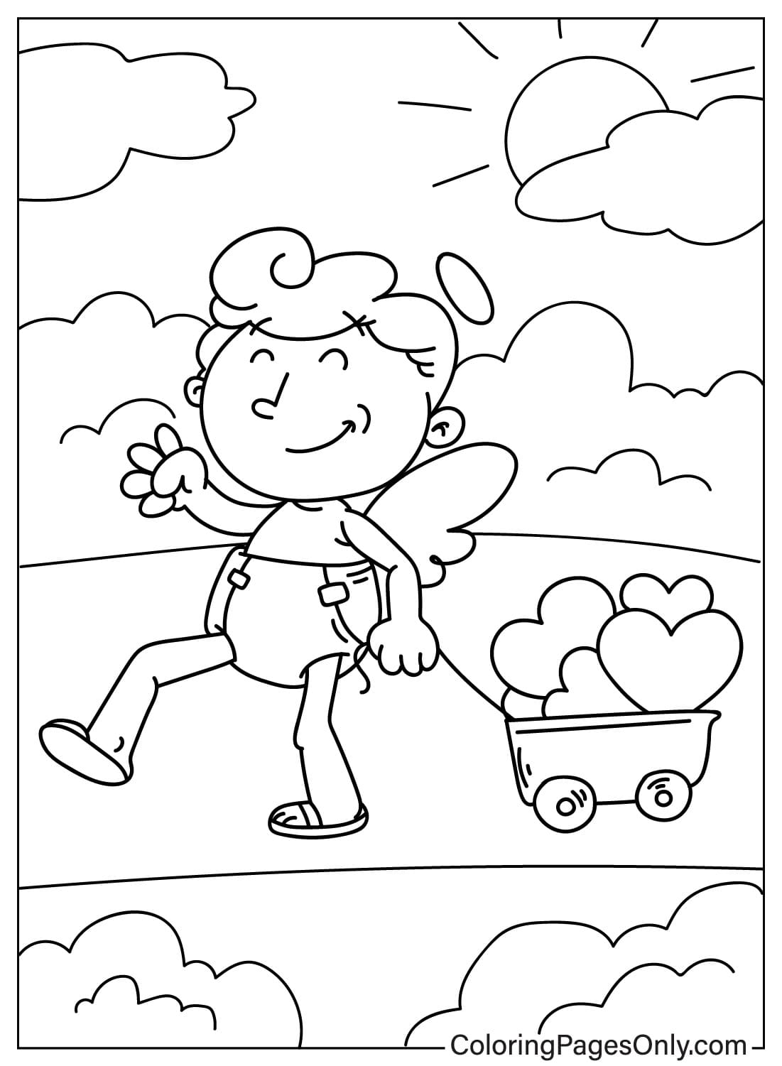 Cupid Coloring Page from Cupid