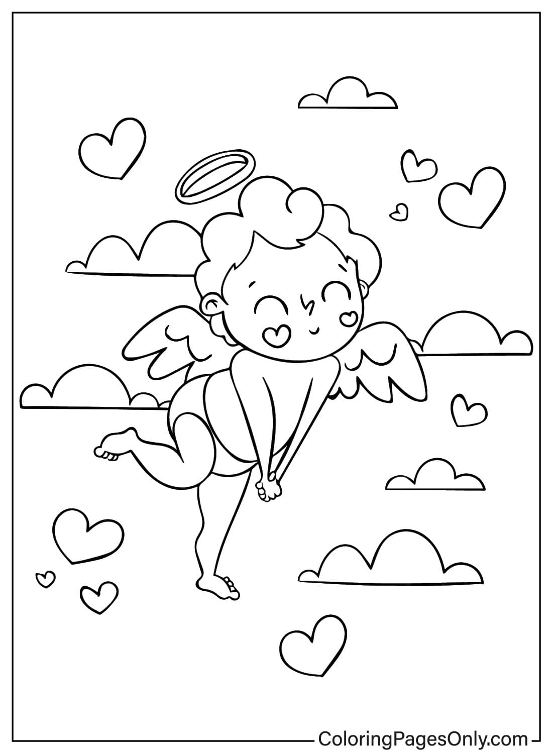 Coloriages Cupidon pour les enfants de Cupidon