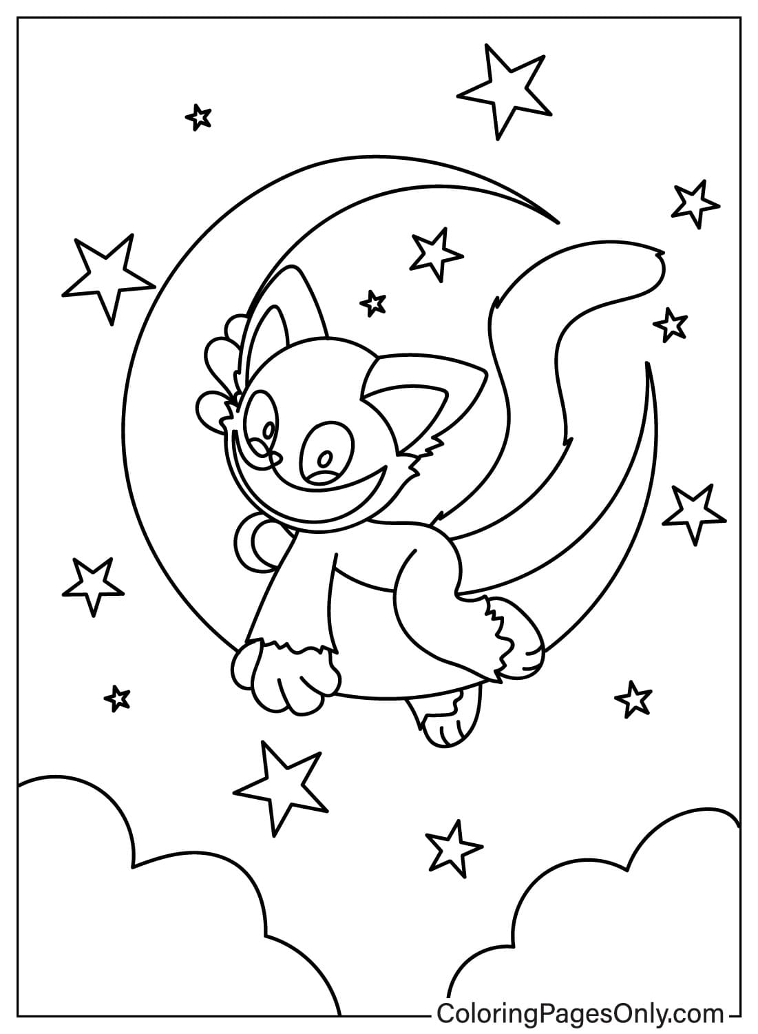 Cute CatNap Coloring Page from CatNap